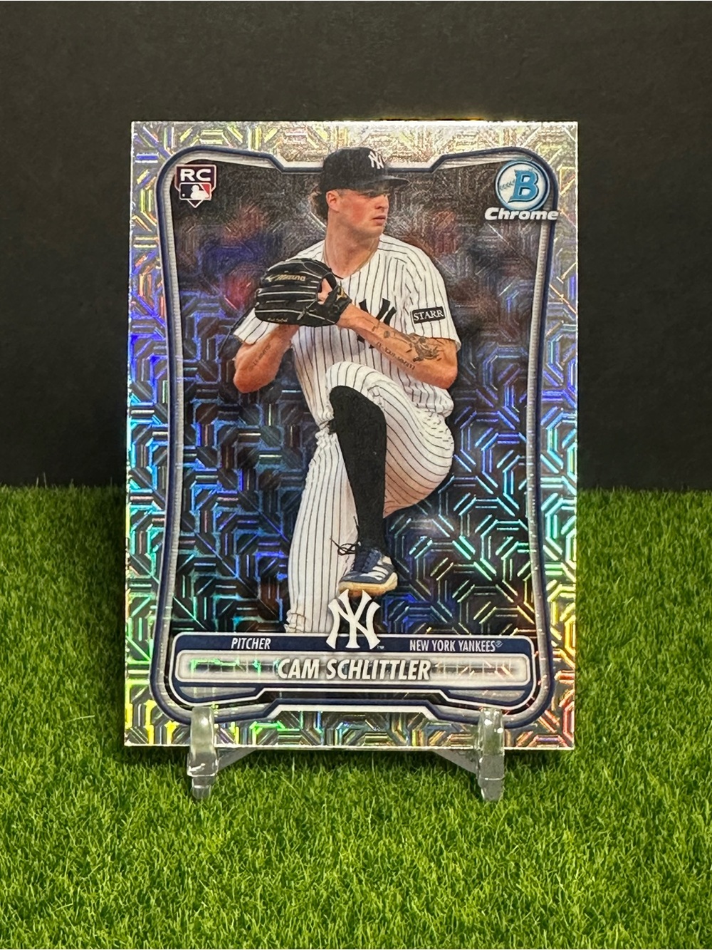 2026 Bowman Chrome  Mojo Refractor New York Yankees Cam Schlittler Rookie Card